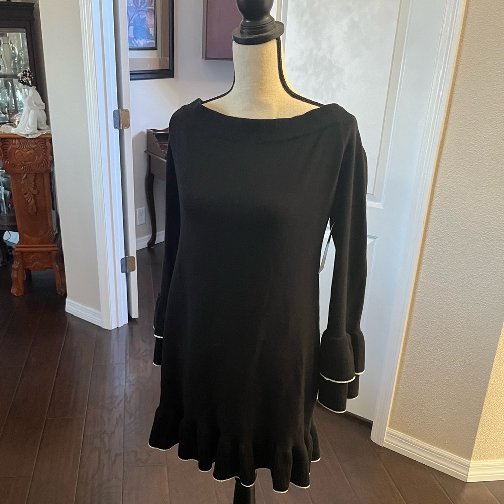 Beautiful off the shoulder sweater dress.